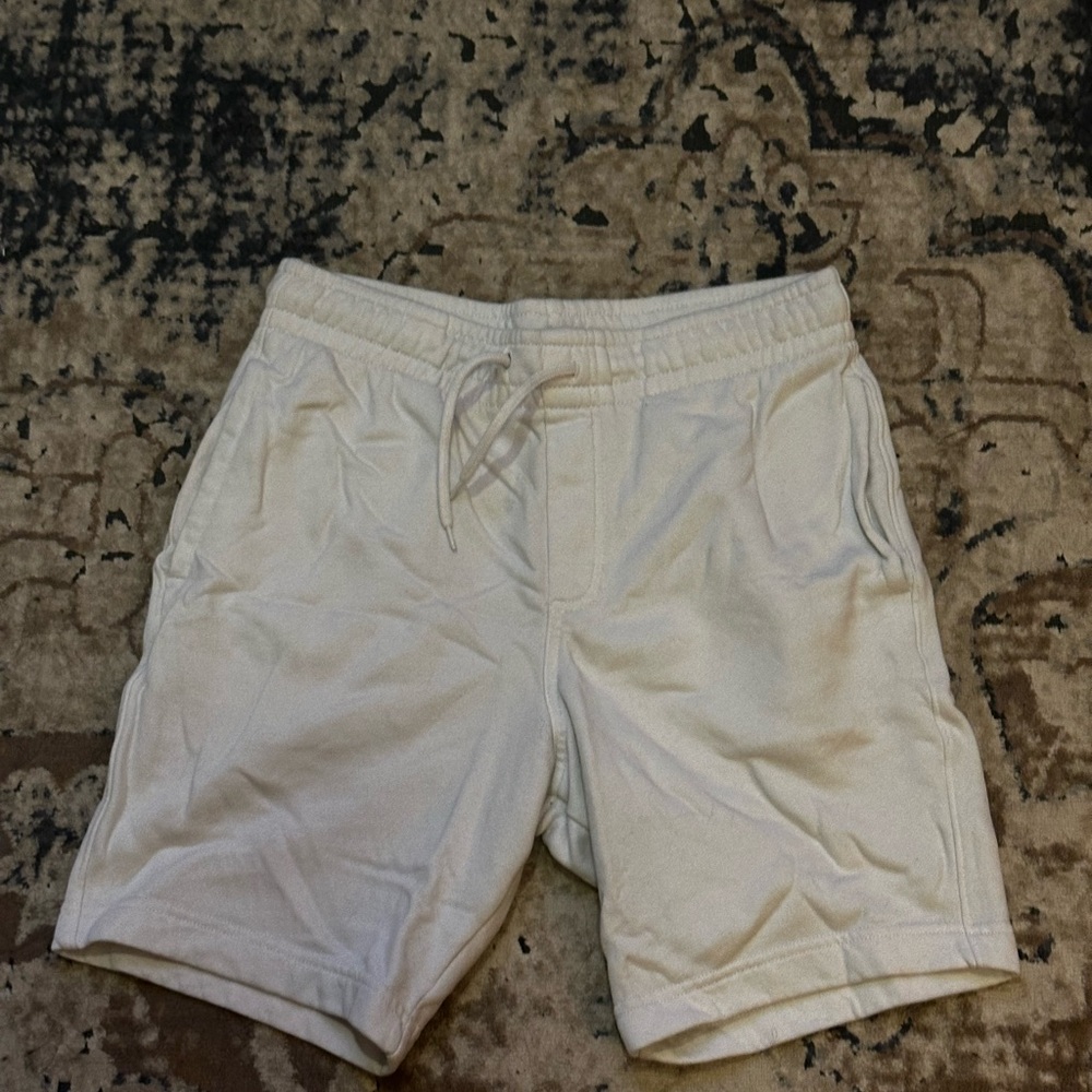Men's White Casual Shorts